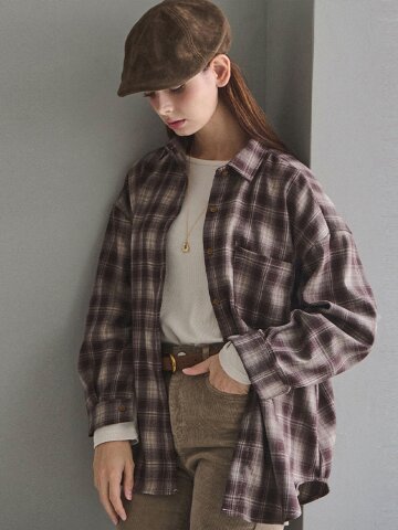 러스틱 플로우 체크 셔츠_2 Colors