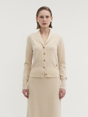 캐시미어100% 엘리사 숄칼라 가디건_SCK231005