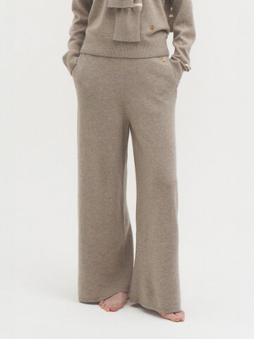 캐시미어100% 파올라 스트레이트 니트 팬츠_STK241002