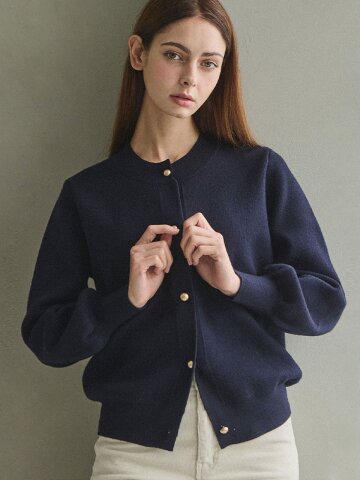 [울30%] Fluid shade knit cardigan_4 Colors