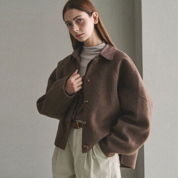 [울70%] 모네 울 핸드메이드 코트