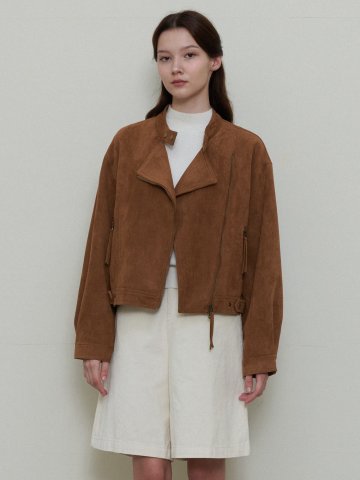 URBAN CHIC SUEDE JACKET_CAMEL