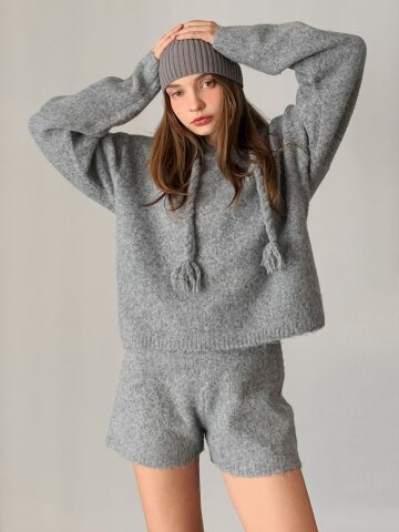 소피 니트 후드 (2colors)