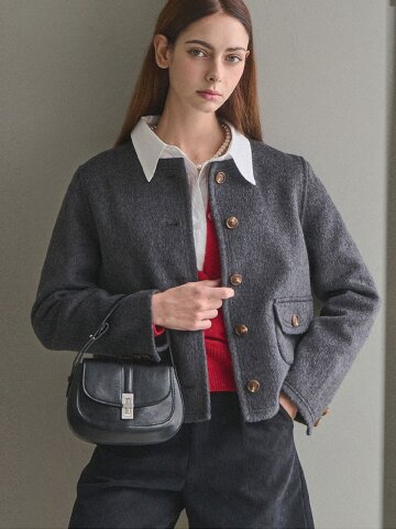 벨리 버튼 핸드메이드 코트_2 Colors