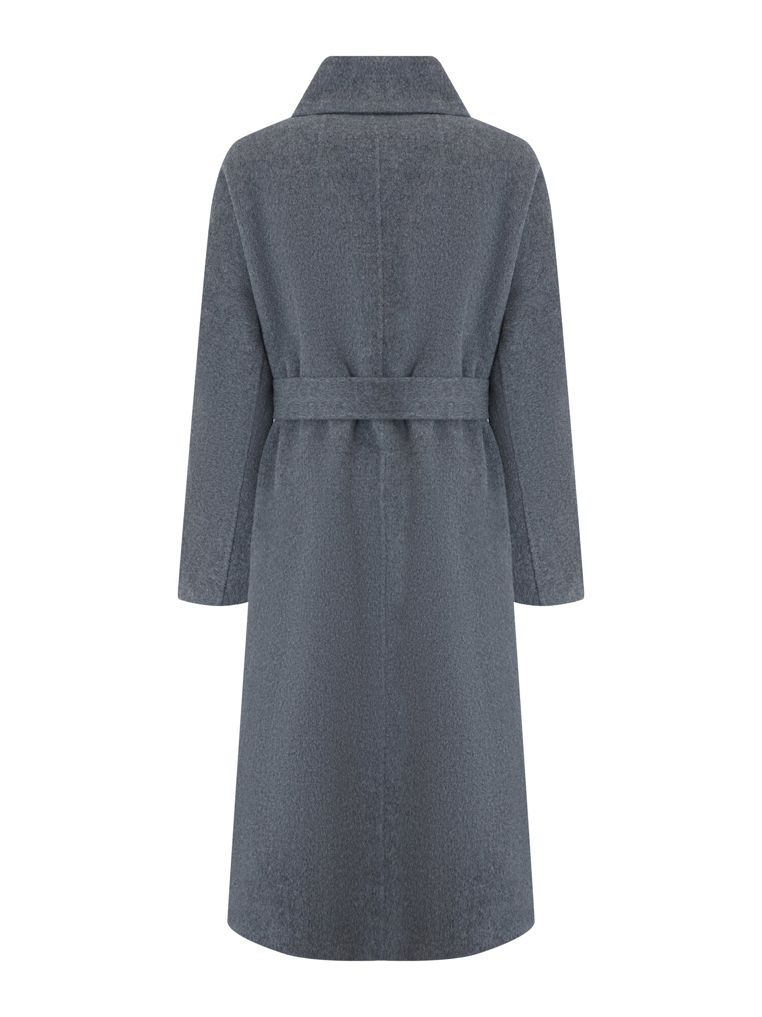 울 캐시미어 벨티드 발마칸 코트 (MELANGE GREY)