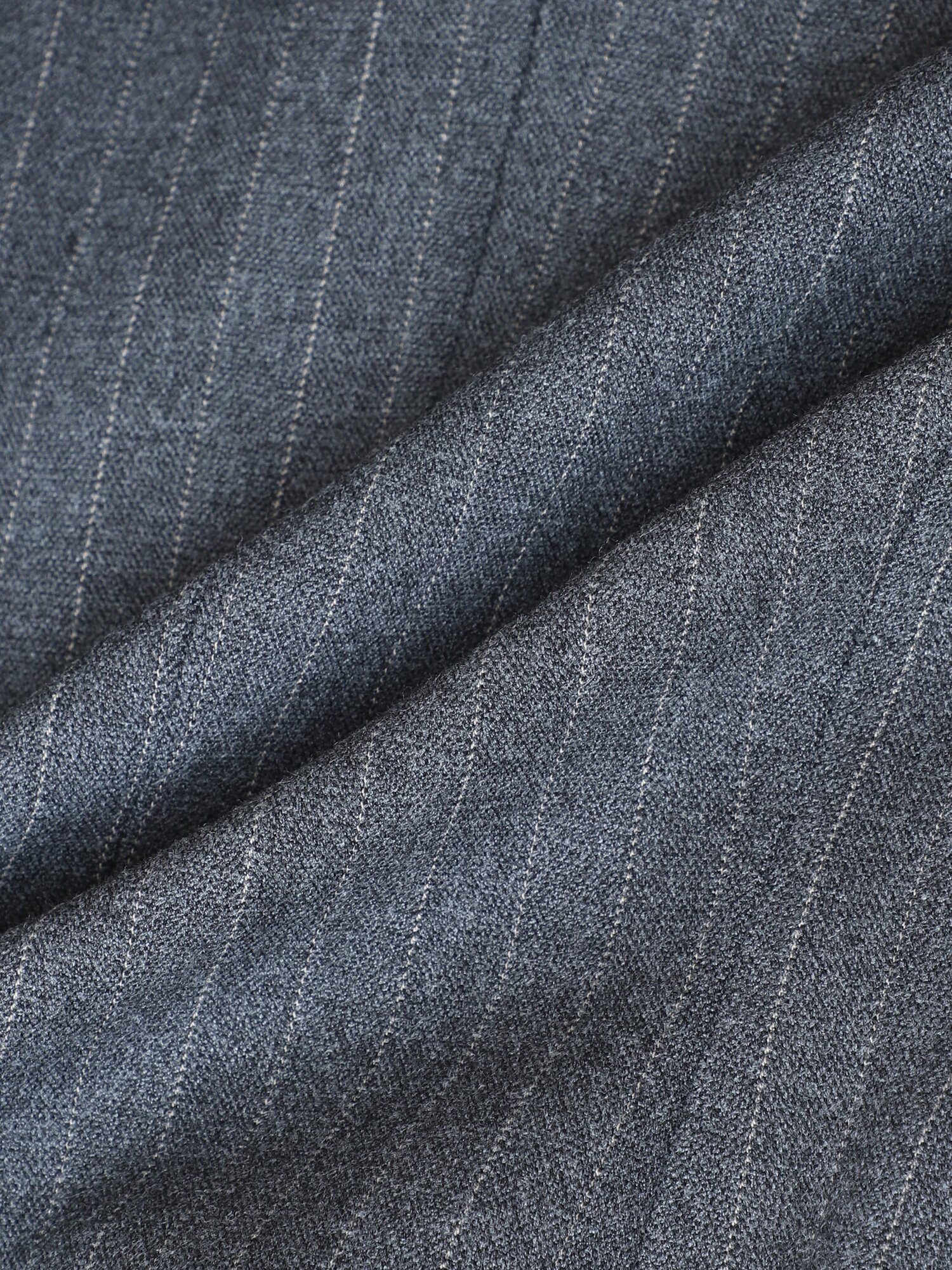피크드 라펠 더블 브레스티드 셋업 재킷 (STRIPE GREY)