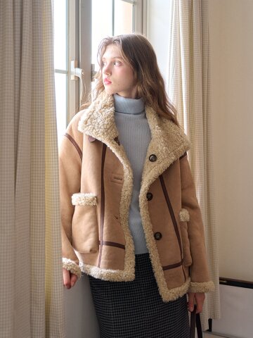 SR_French two-piece fur jacket_2color