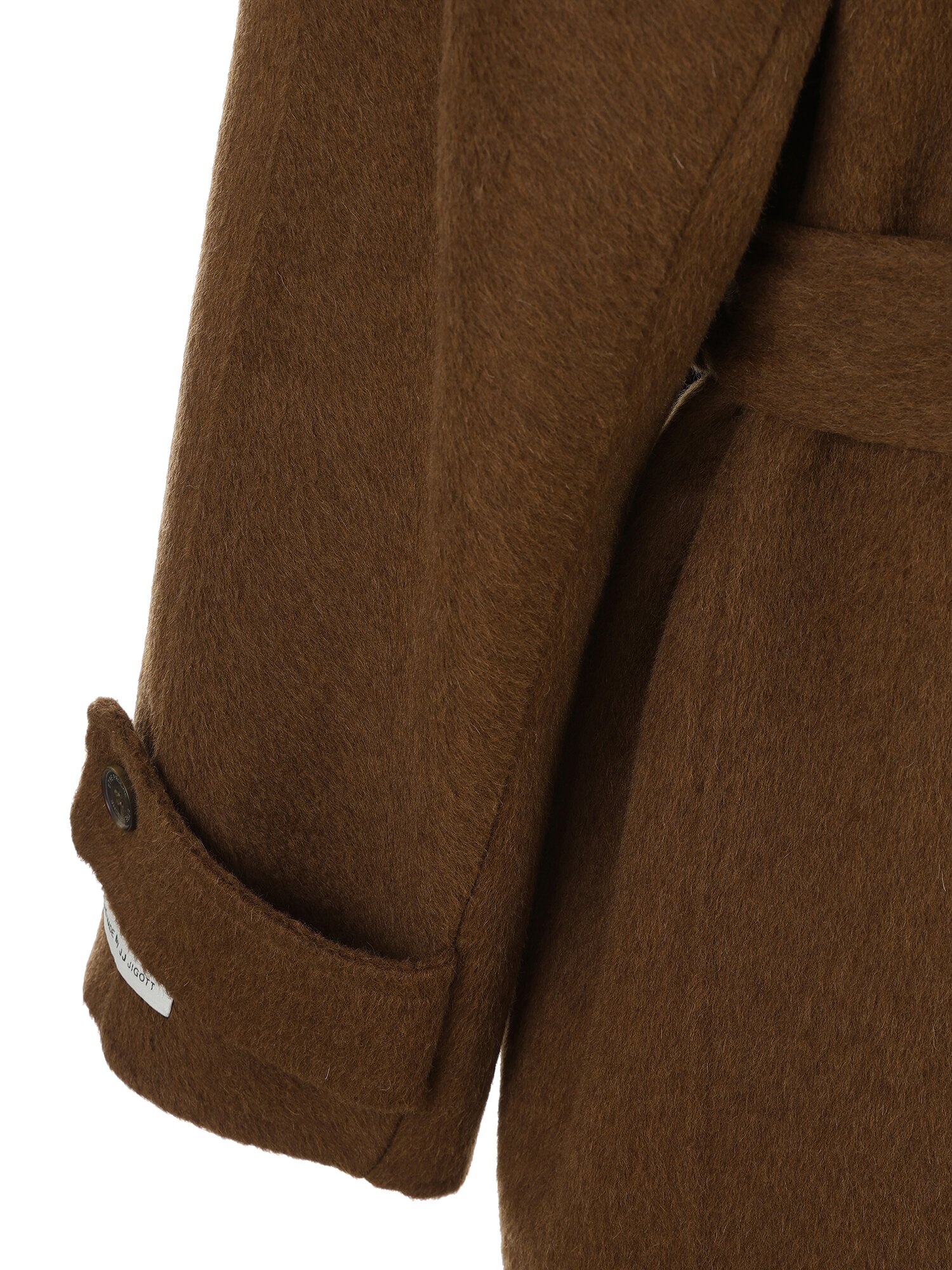 울 카멜 블렌드 핸드메이드 코트 (BROWN)