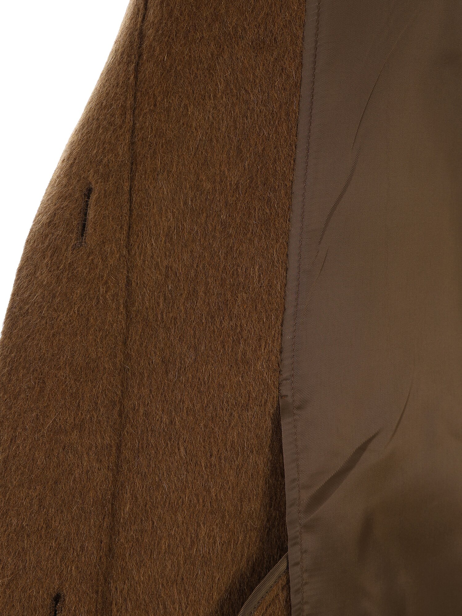 울 카멜 블렌드 핸드메이드 코트 (BROWN)