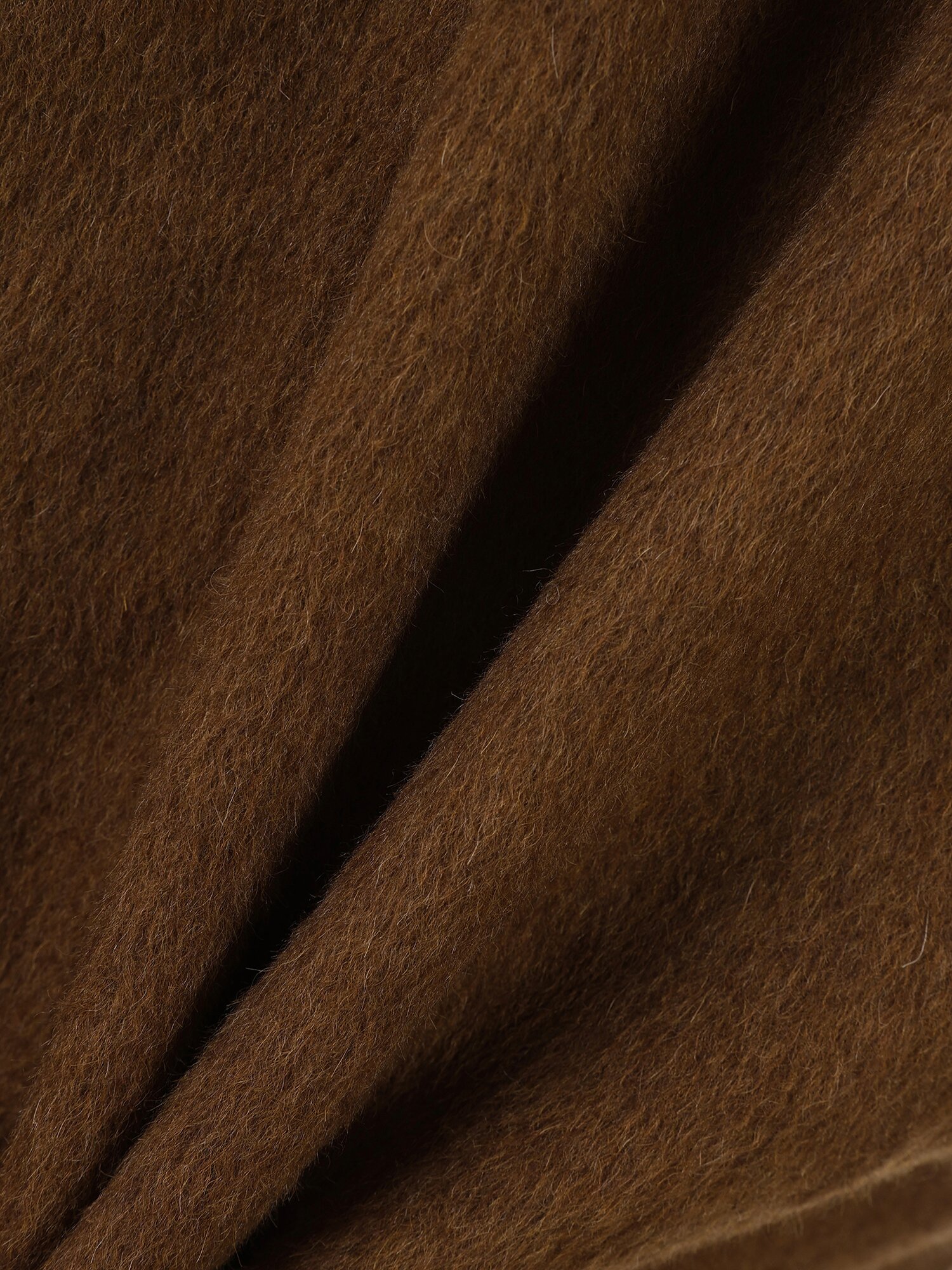 울 카멜 블렌드 핸드메이드 코트 (BROWN)