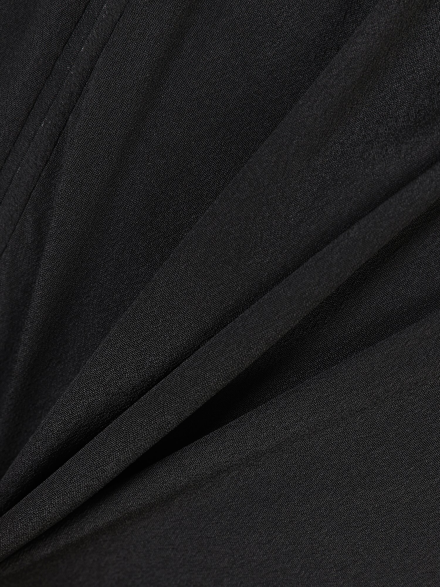 하이넥 배색 셔링 플레어 원피스 (BLACK)