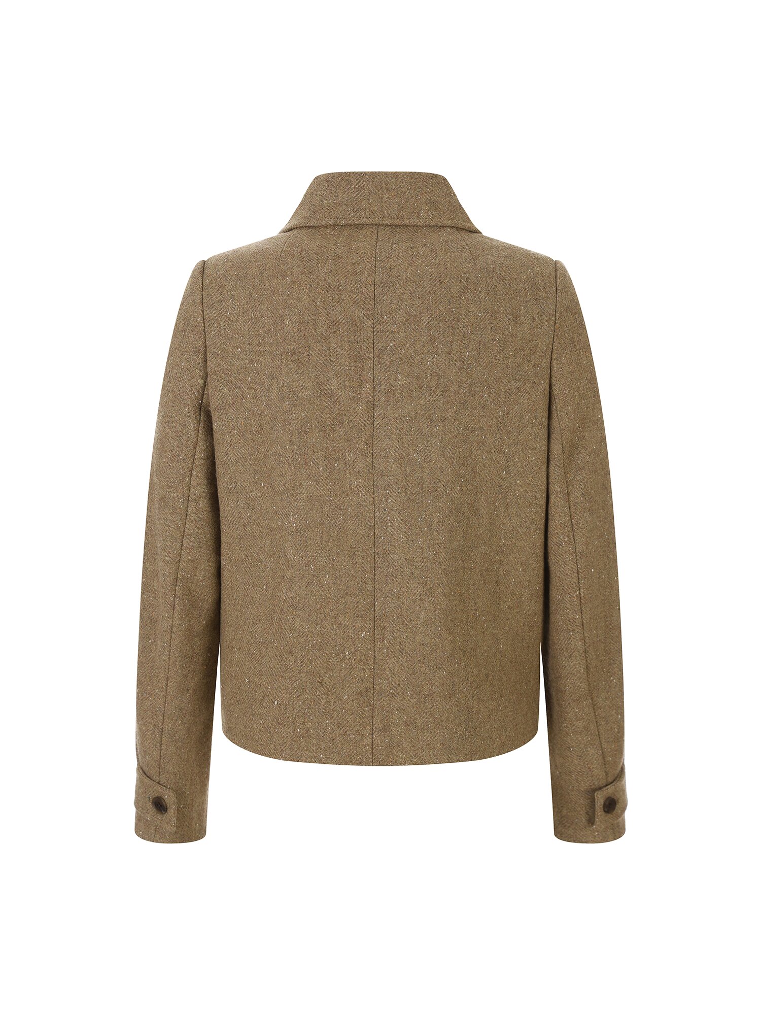 울 블렌드 헤링본 싱글 셋업 재킷 (MELANGE BEIGE)