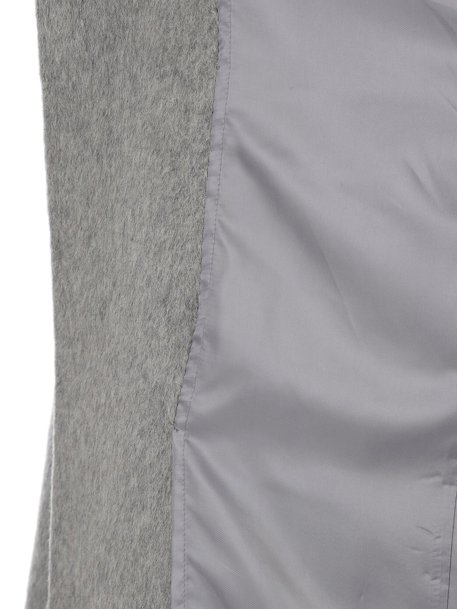 울 카멜 머플러 핸드메이드 코트 (MELANGE GREY)