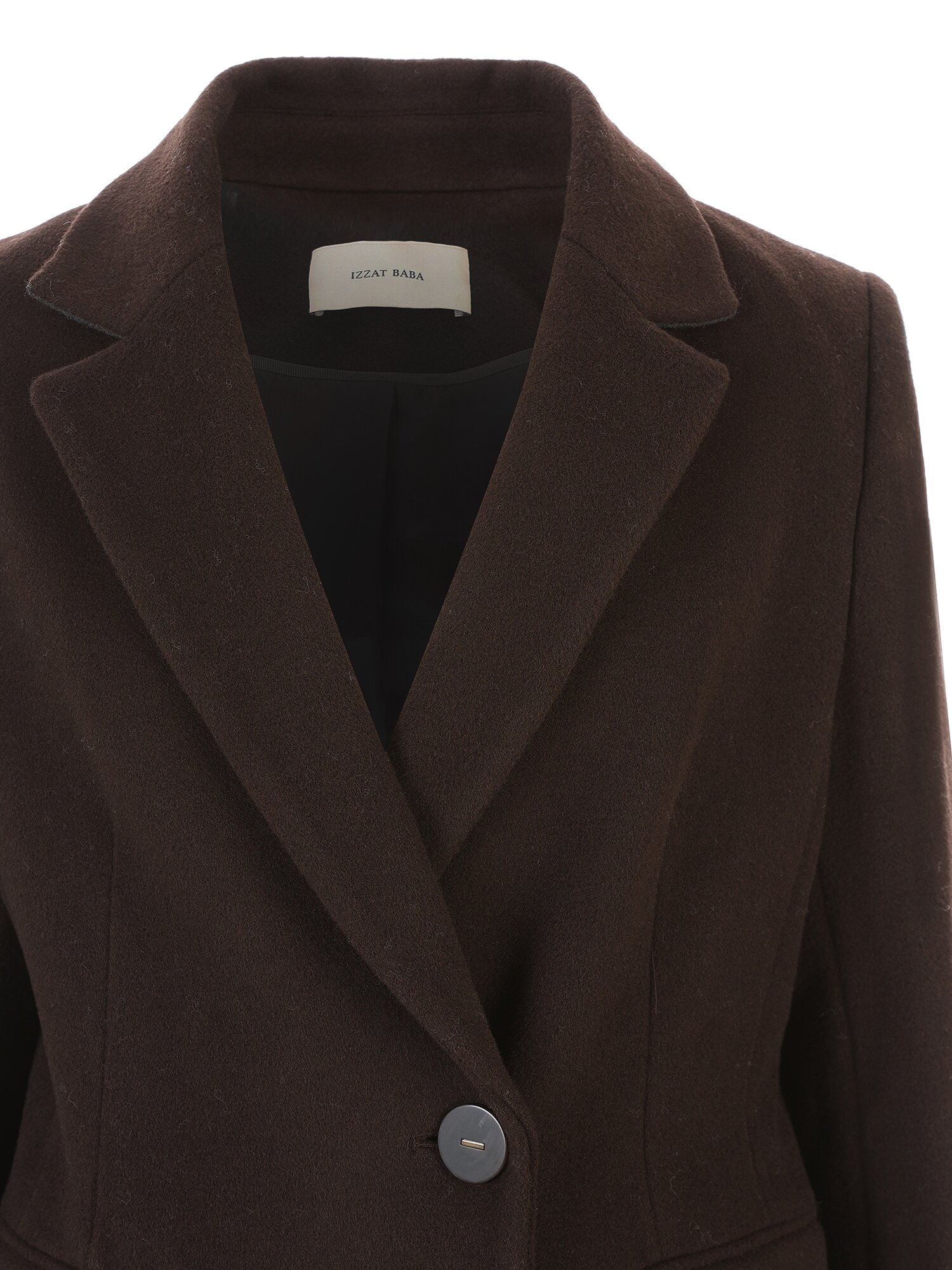 울 캐시미어 블렌드 더블 코트 (DARK BROWN)