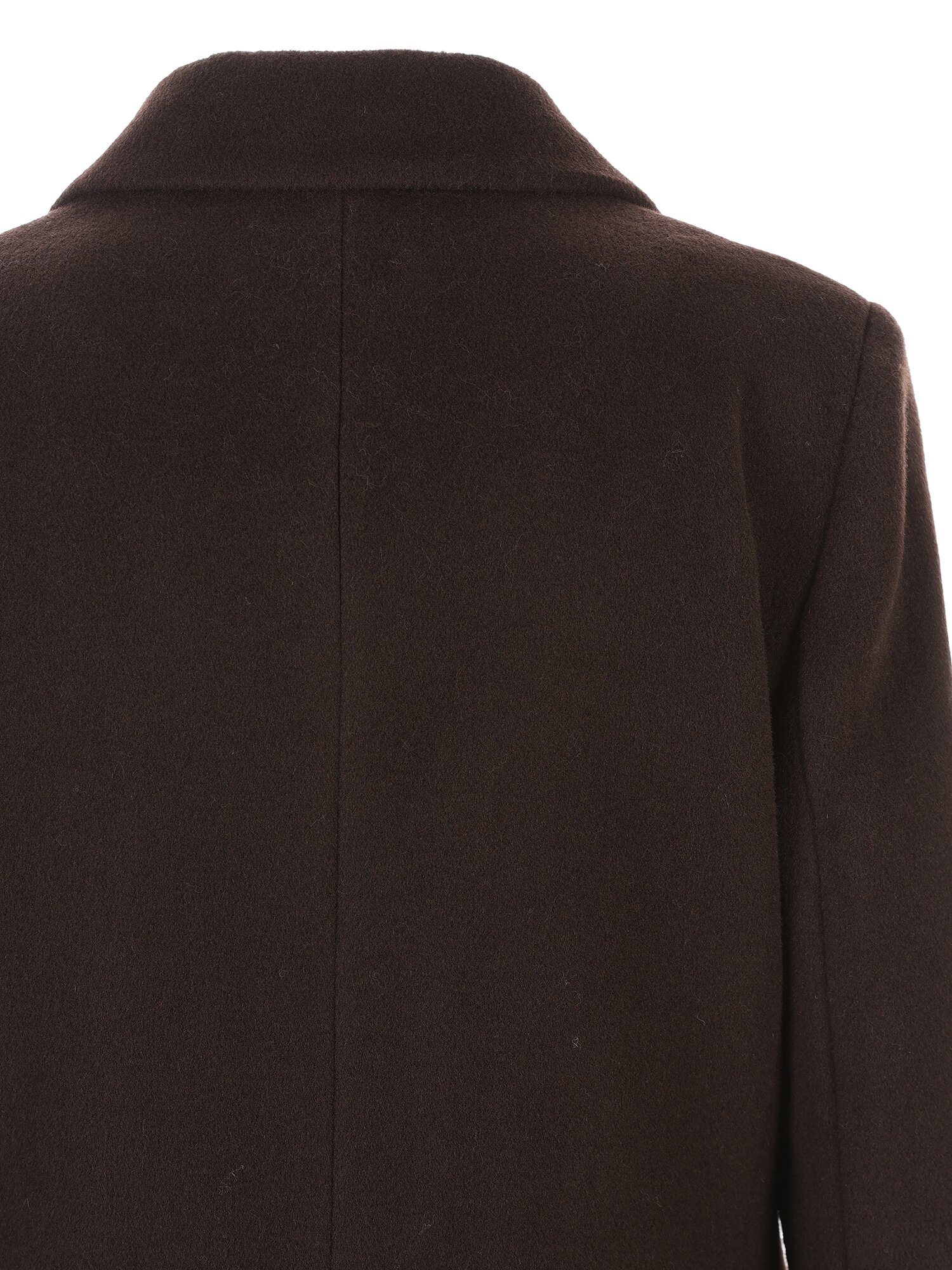 울 캐시미어 블렌드 더블 코트 (DARK BROWN)