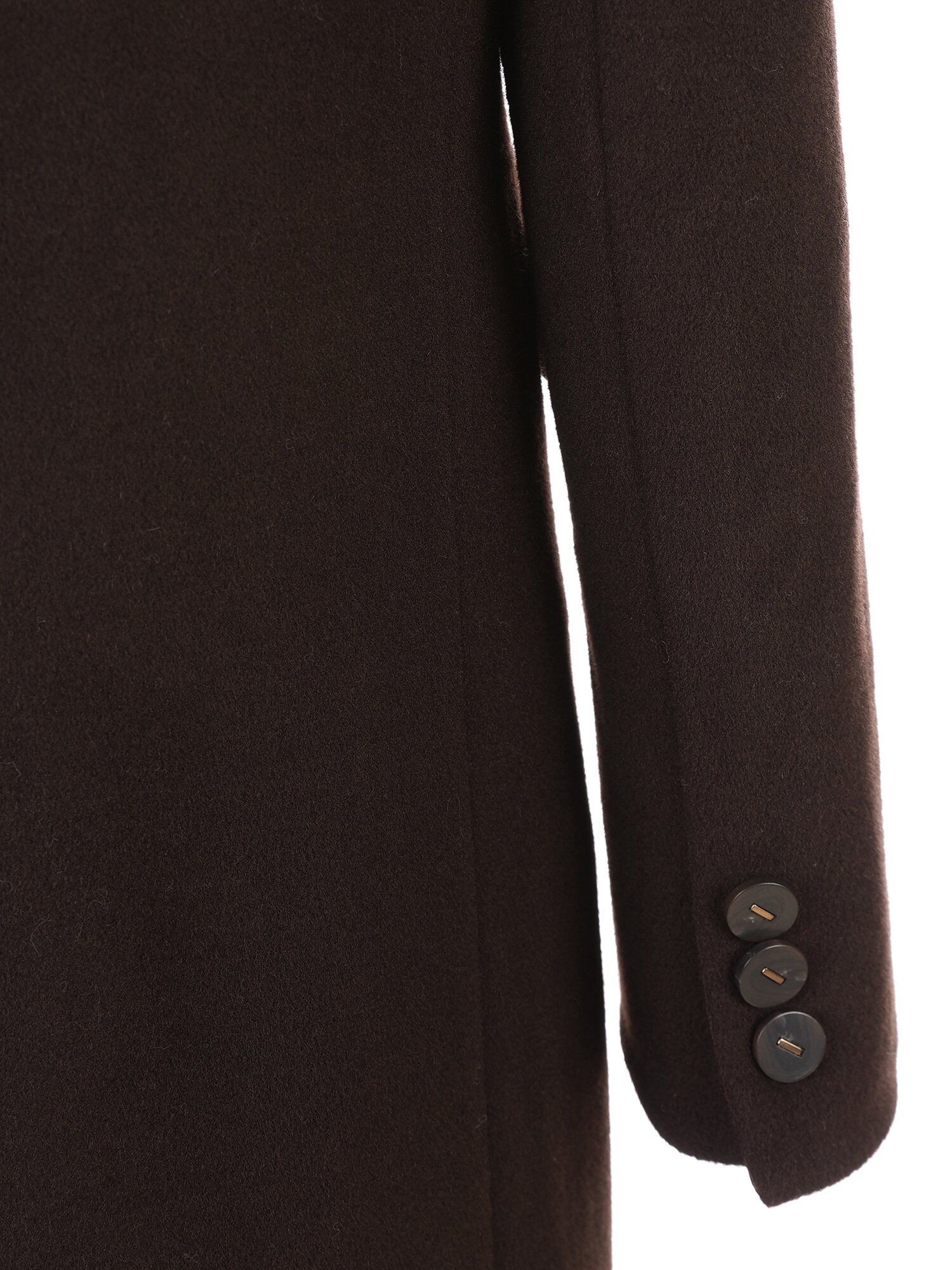 울 캐시미어 블렌드 더블 코트 (DARK BROWN)