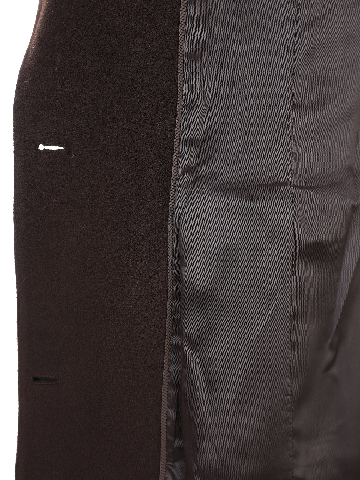 울 캐시미어 블렌드 더블 코트 (DARK BROWN)