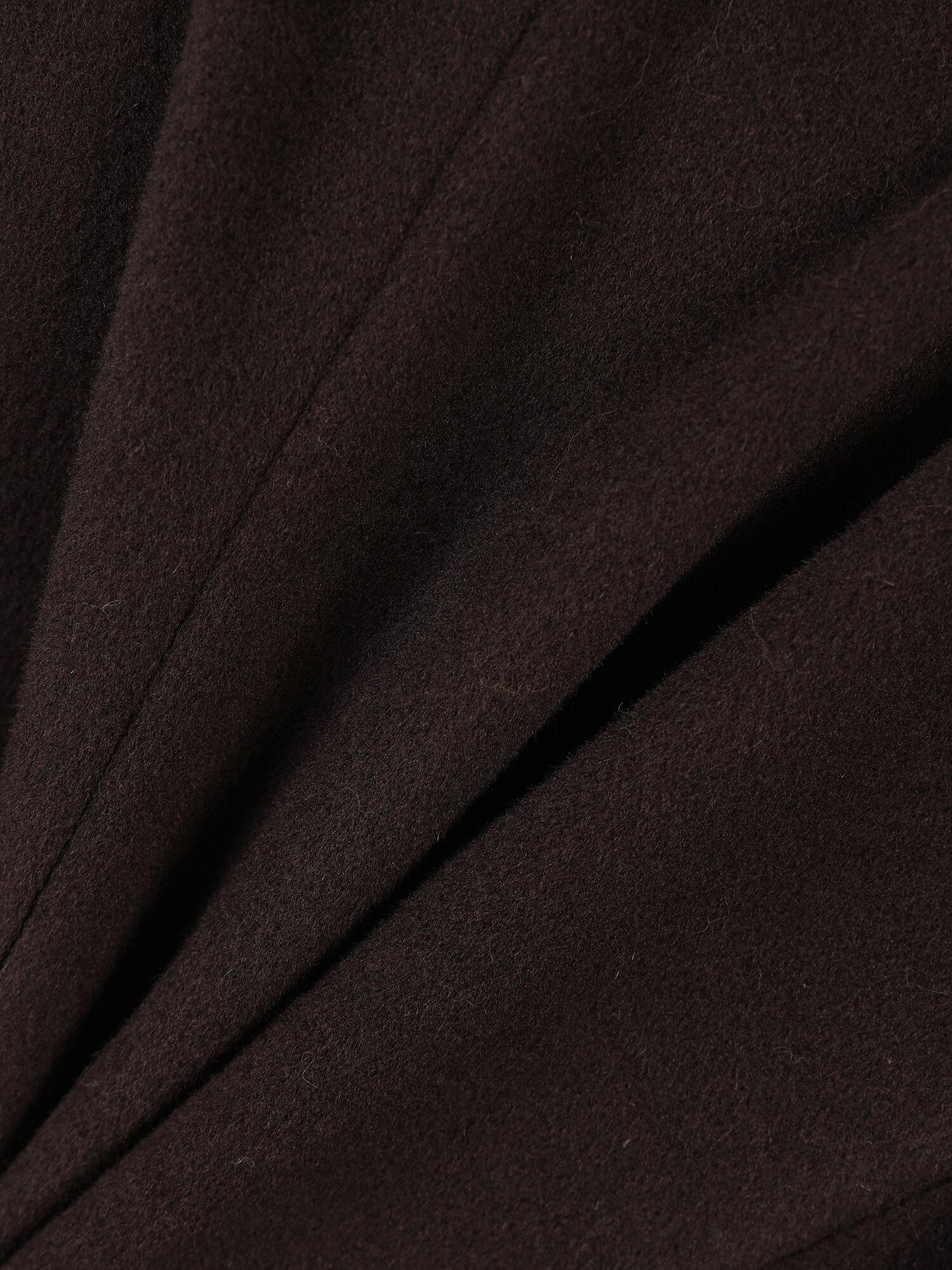 울 캐시미어 블렌드 더블 코트 (DARK BROWN)