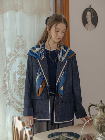 PM_Lace-cuffed suit jacket_2color