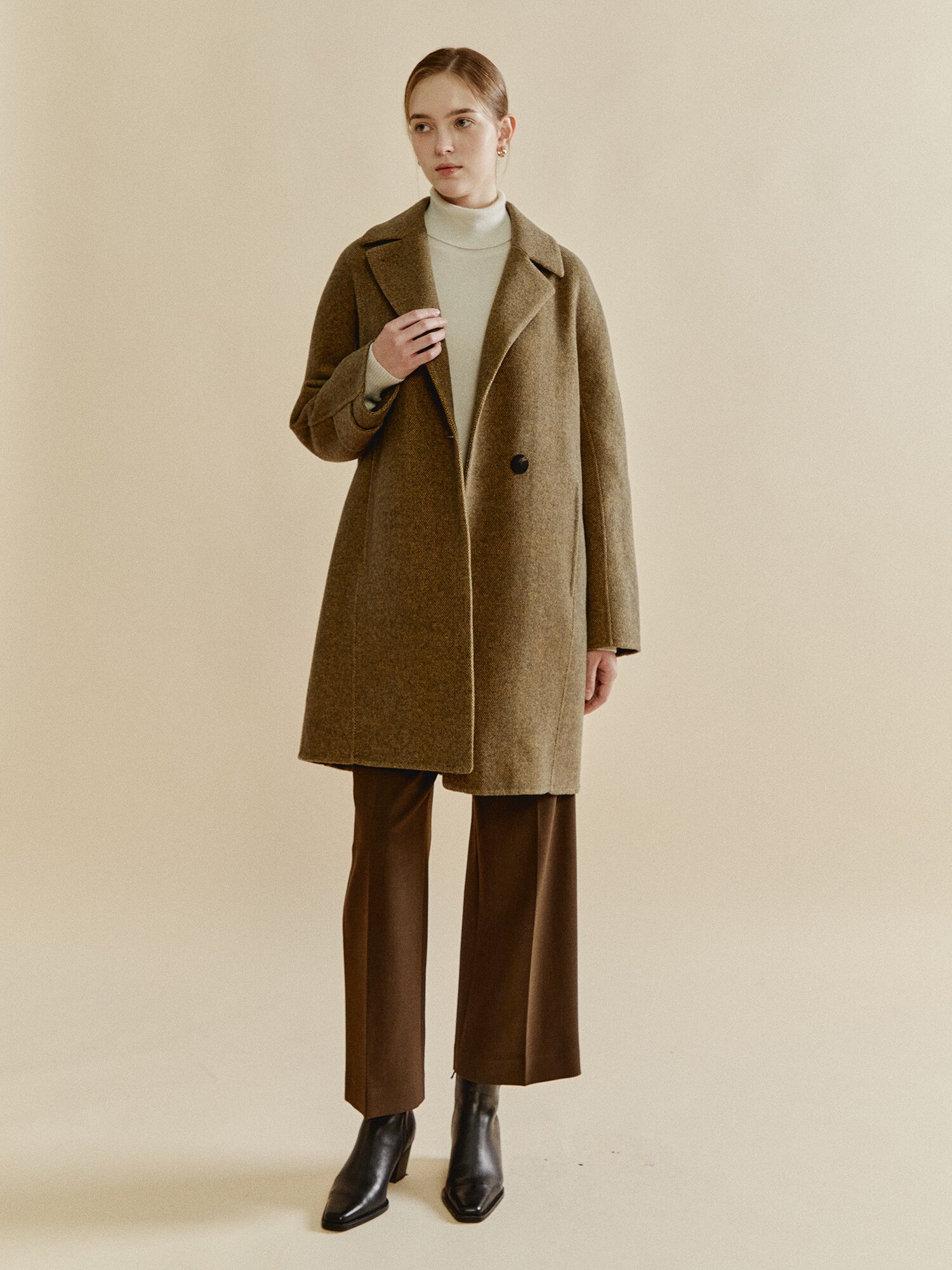 소프트 스트레치 팬츠 (DARK BROWN)