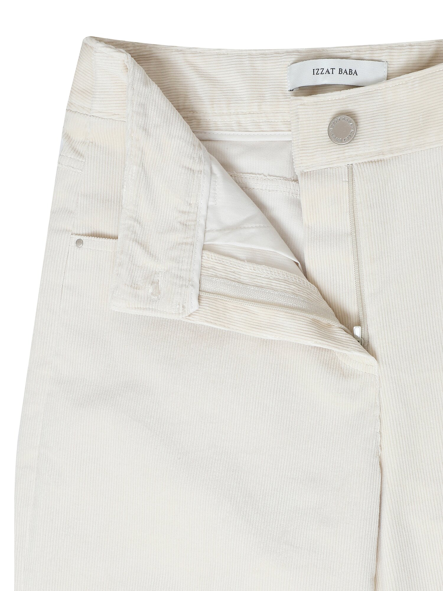 코듀로이 스트레이트 핏 팬츠 (CREAM)