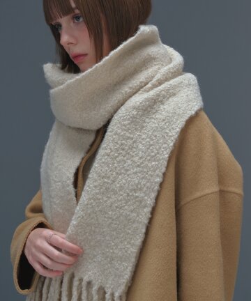 Soft Wool Muffler (Ivory)
