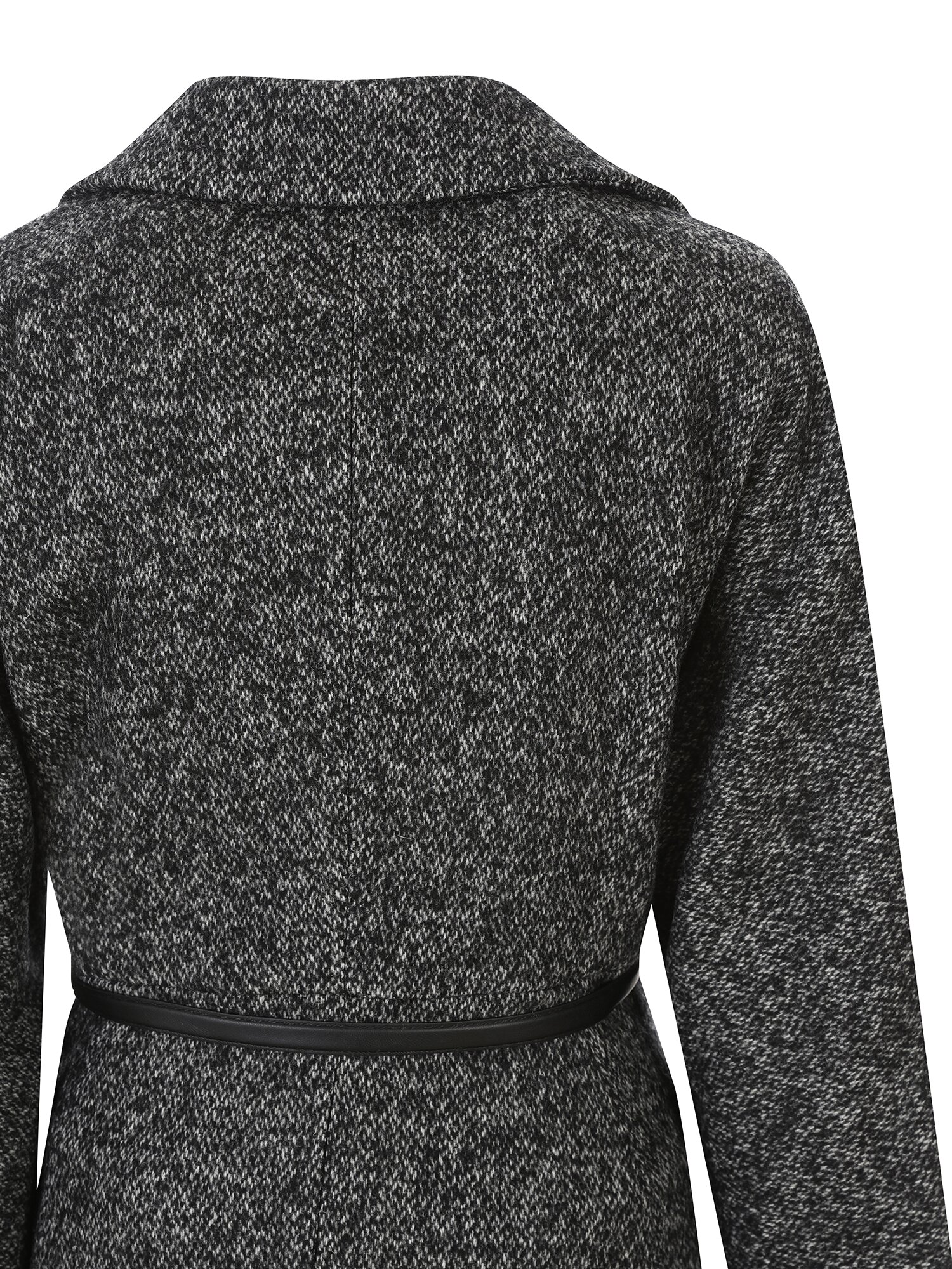 울 블렌드 핸드메이드 더블 코트 (MELANGE BLACK)