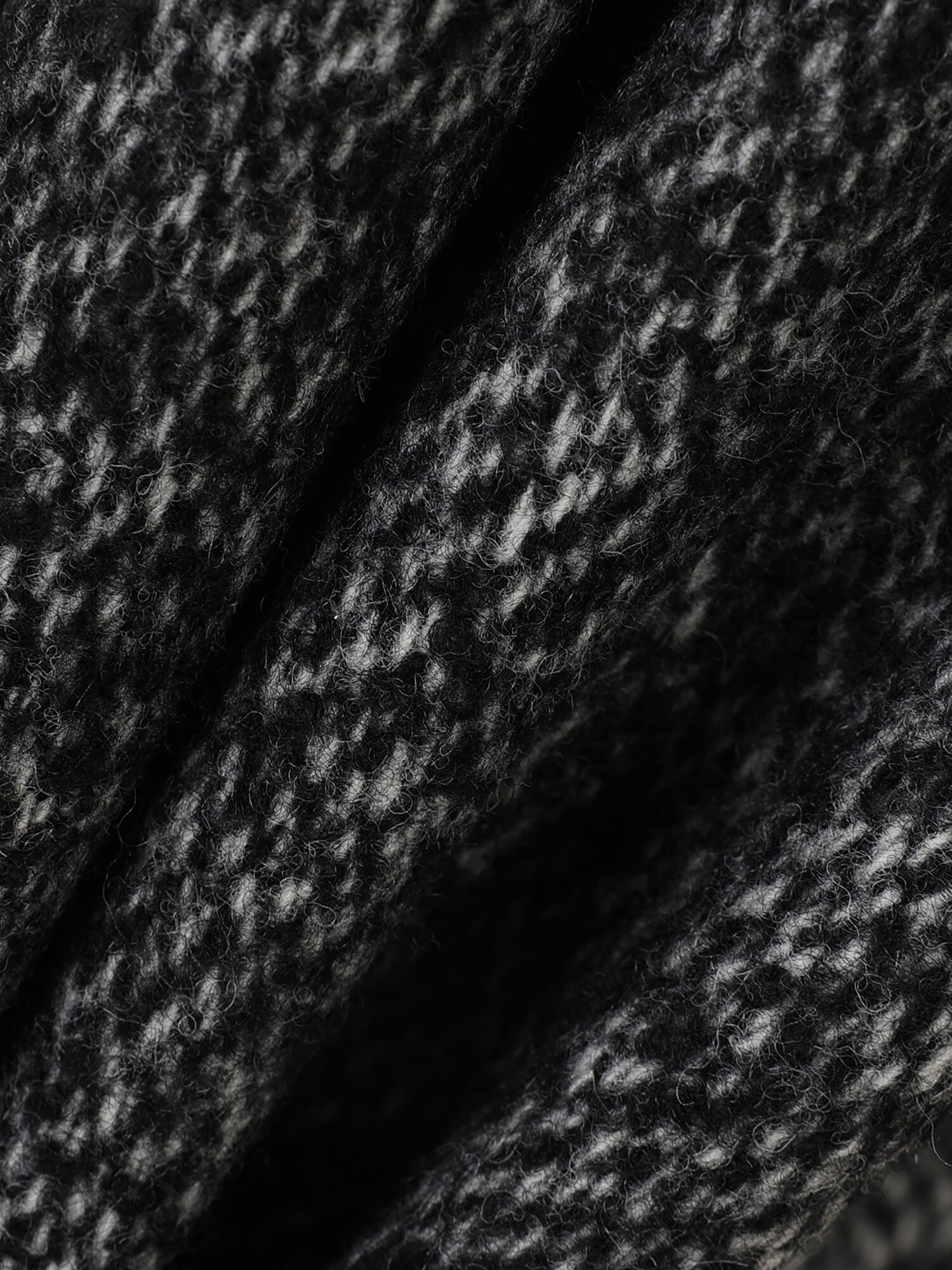 울 블렌드 핸드메이드 더블 코트 (MELANGE BLACK)