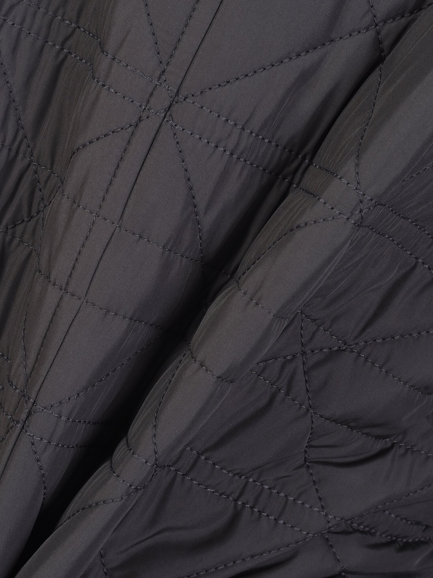 퀼팅 싱글 칼라 오버핏 셋업 재킷 (DARK GREY)