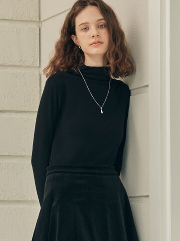 [3컬러] 소프트 베이직 하프 터틀넥
