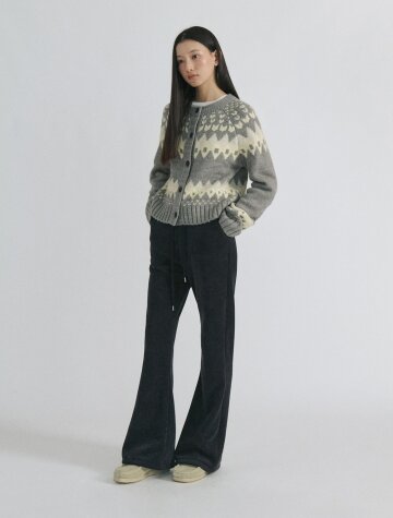 [융기모]Fleece Lined Bootcut Banding Pants_BLACK