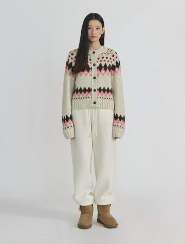 Knit Jogger Banding Pants_IVORY