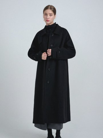 다비 핸드메이드 울 발마칸 코트