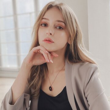 제이로렌 N0976 4월탄생석 연수정 목걸이