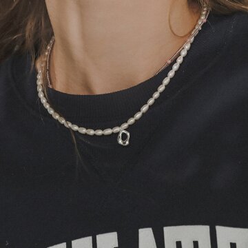 제이로렌 [MADE] 카라멜 담수진주 목걸이 N01096