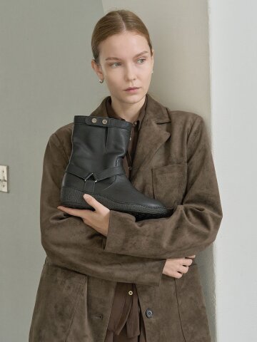 천연가죽 로버 기모 미들 부츠 GIS-47203