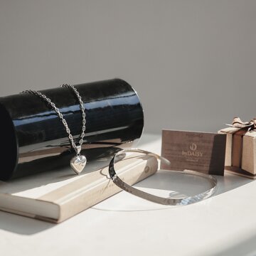 바이데이지 03Bn0328 시크무드 실버 볼드 목걸이