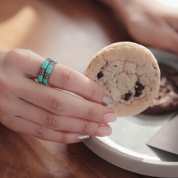 바이데이지 Br0196 12월탄생석 터키석원석 실버반지