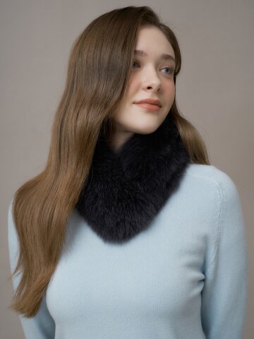 엘르 스킨폭스워머 퍼 머플러 SE54MF200