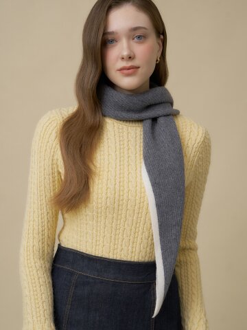 엘르 뉴세린 울캐시 롱 머플러 SE54MD300