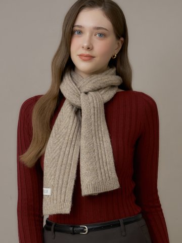 엘르 그루미 울 롱 머플러 SE54MX303