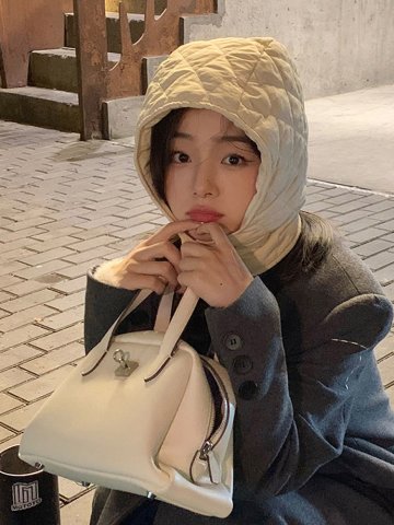 앨리스 누빔 바라클라바 발라클라바 겨울 넥워머