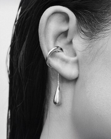 Dewdrop Tassel Earcuff
듀드롭 테슬 이어커프