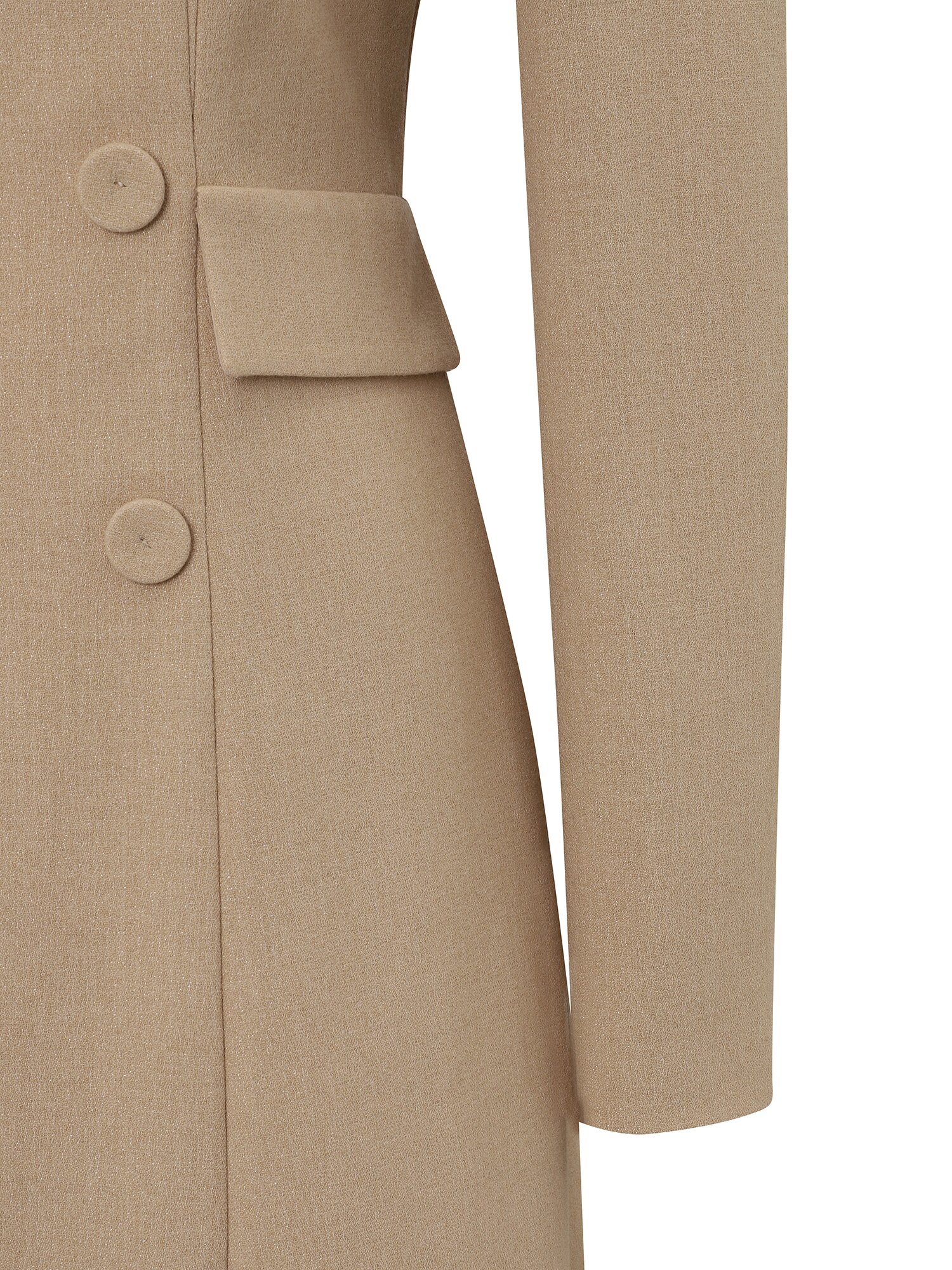 글리터 라운드넥 원피스 (BEIGE)