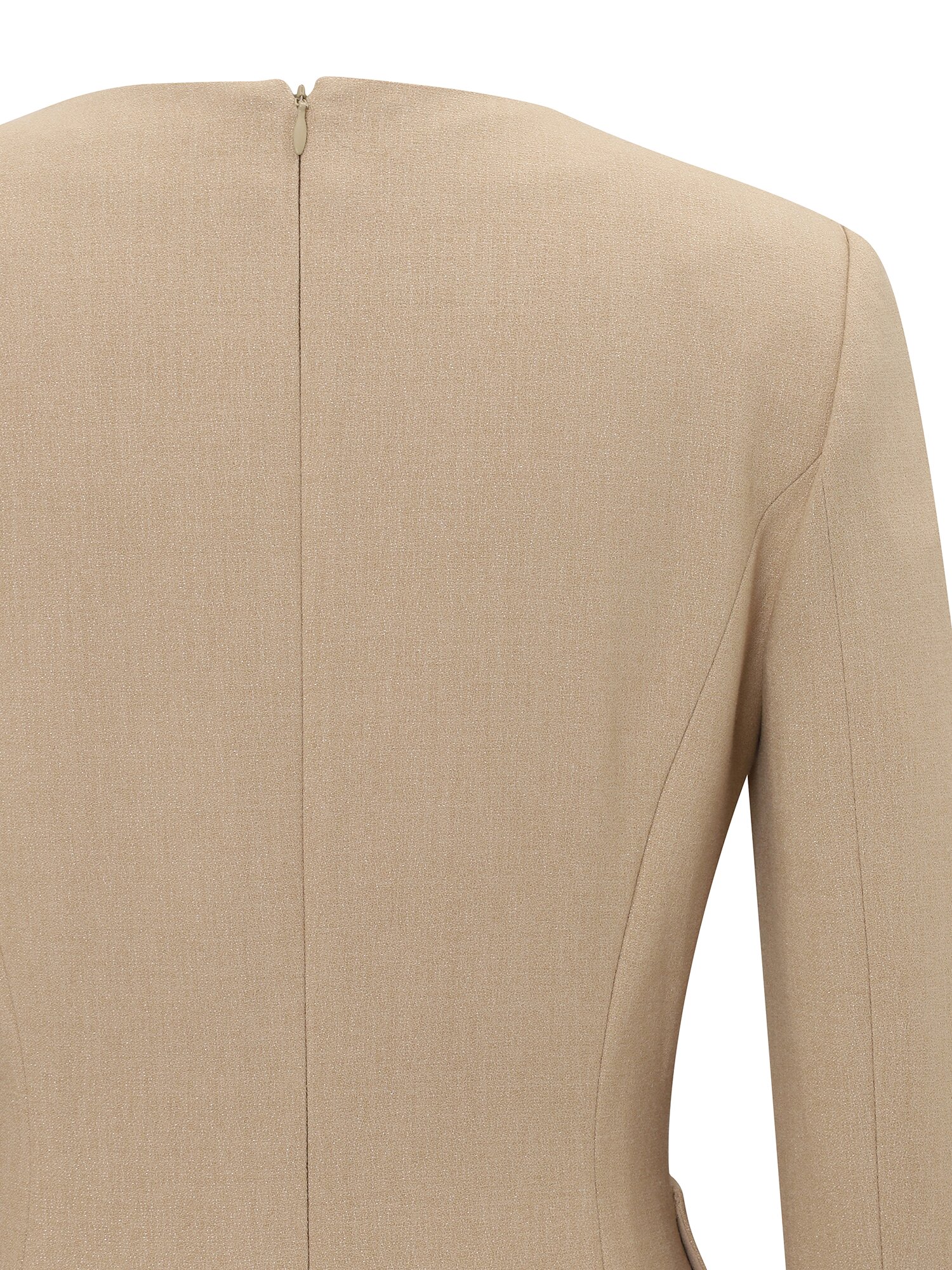 글리터 라운드넥 원피스 (BEIGE)