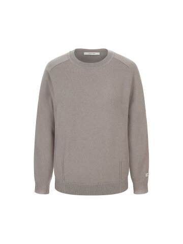 캐시미어 케이블 라운드넥 풀오버 니트 