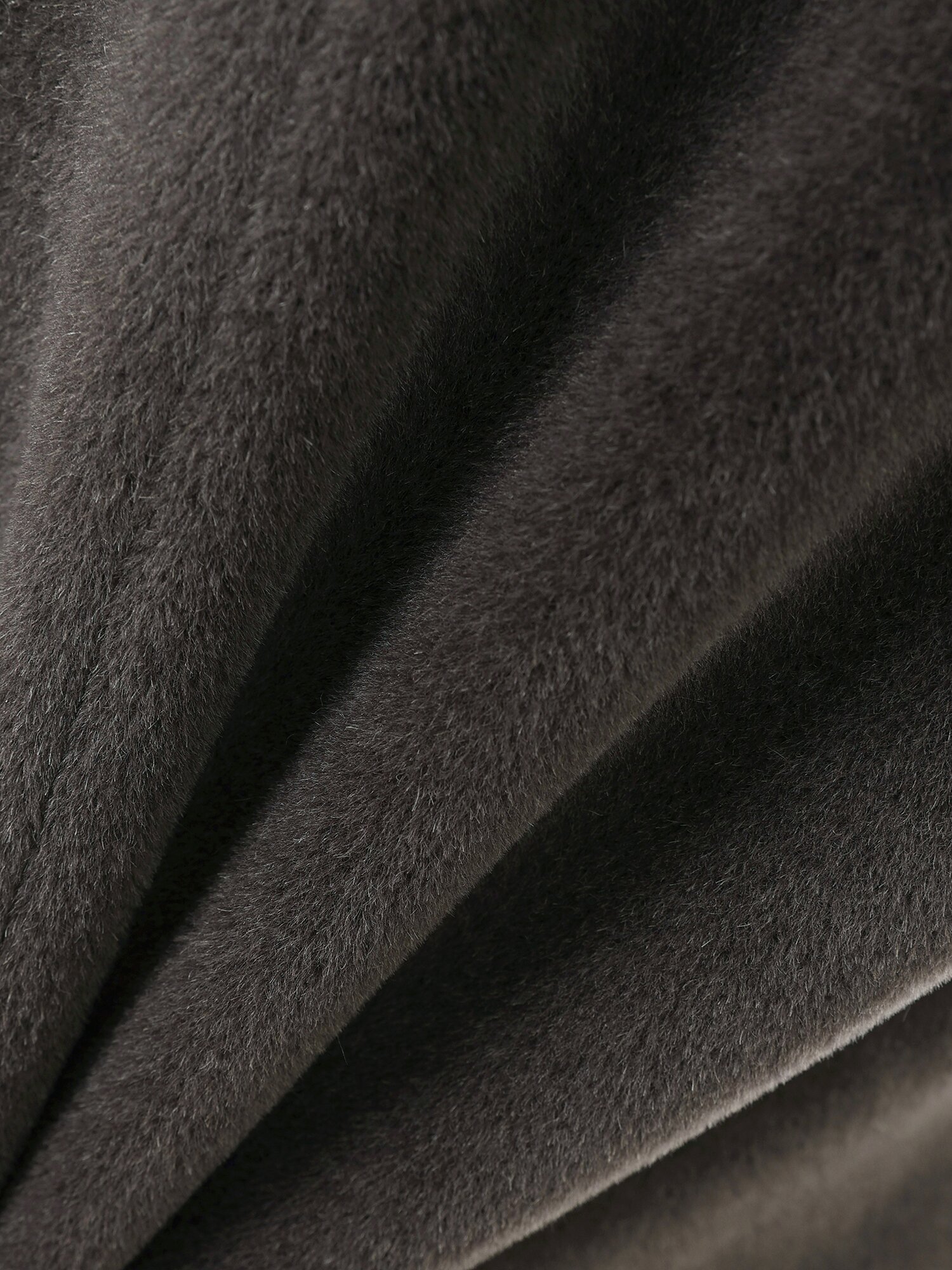 울 알파카 테일러드 롱 코트 (BROWN)