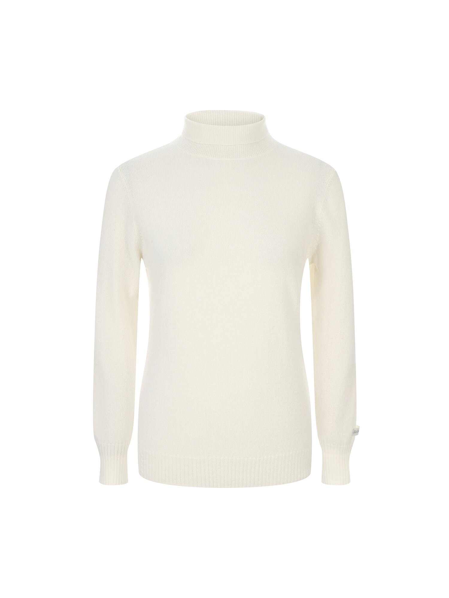 캐시미어 케이블 하이넥 풀오버 니트 (IVORY)