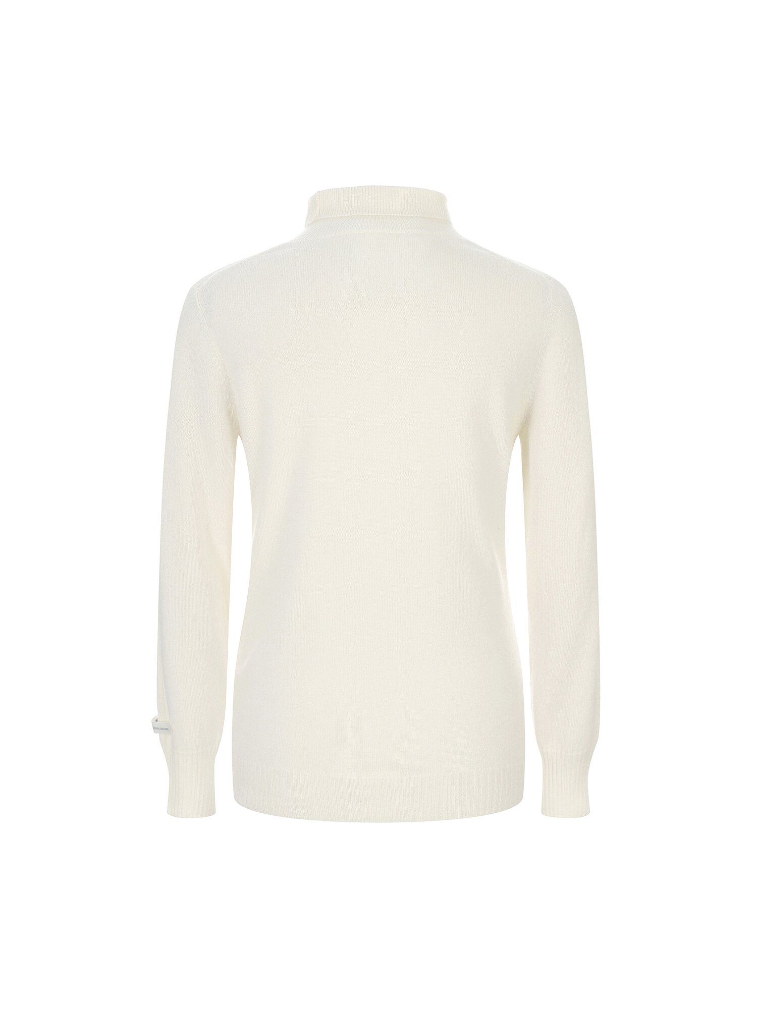 캐시미어 케이블 하이넥 풀오버 니트 (IVORY)