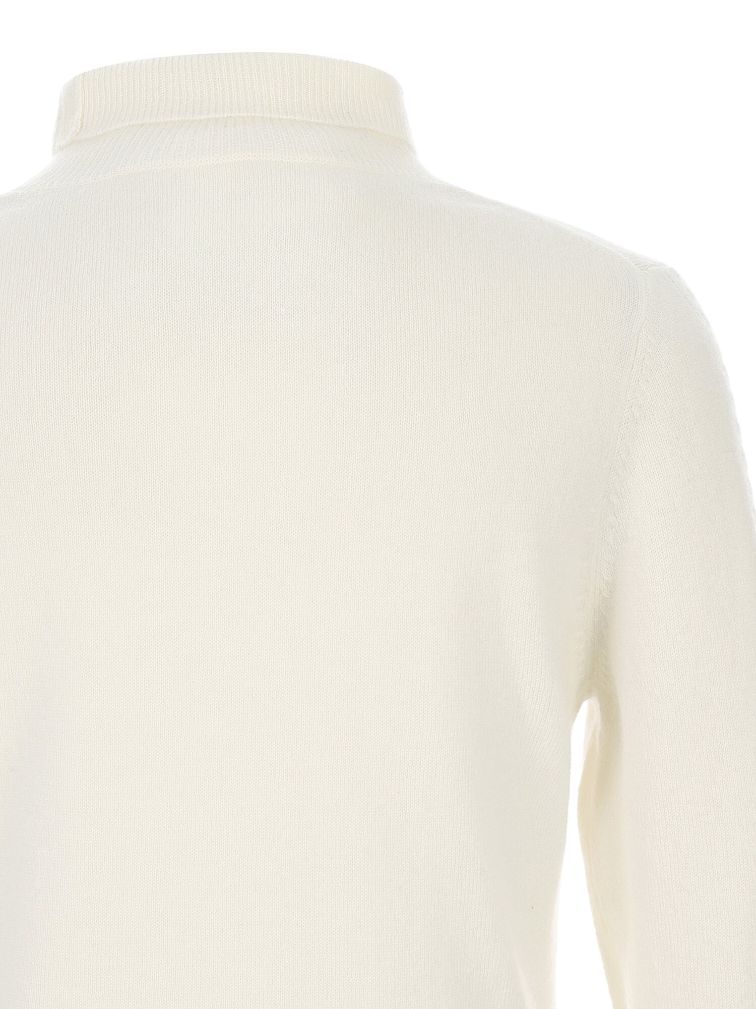 캐시미어 케이블 하이넥 풀오버 니트 (IVORY)